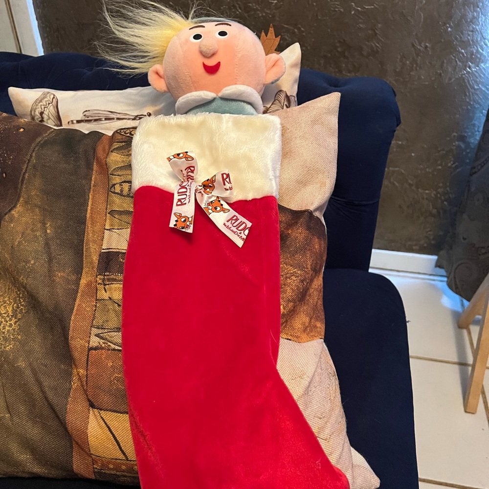 Hermey character from Rudolph stocking 22 inches